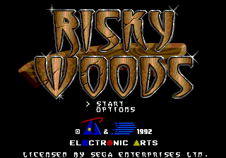 Risky Woods Title Screen
